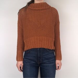 Free People My Only Sunshine Chunky Knit Tuscan Earth Size XS